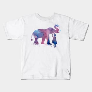 elephant and child Kids T-Shirt